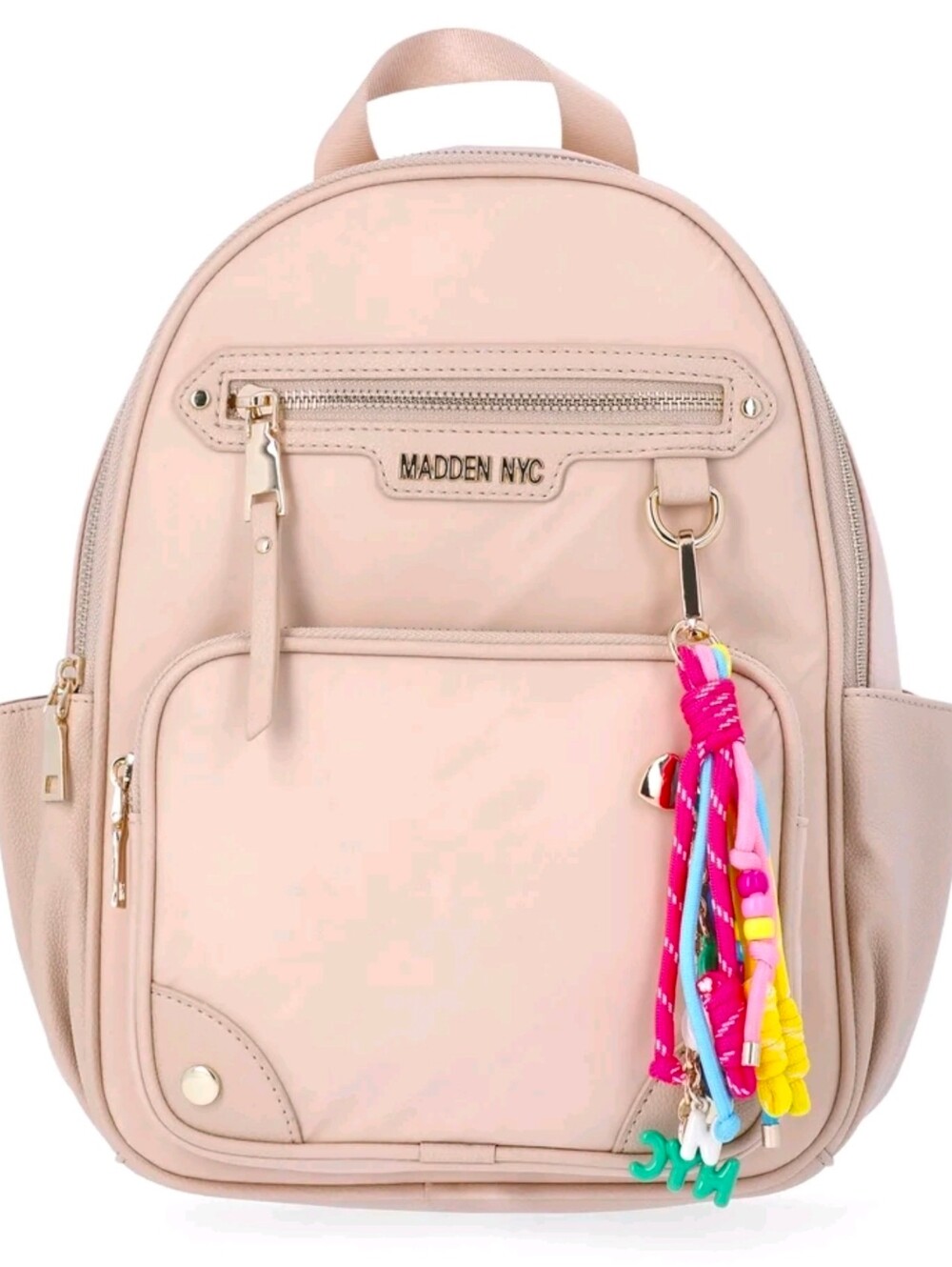 NWT! Madden NYC Beige Womens Dome Core Backpack Purse NEW